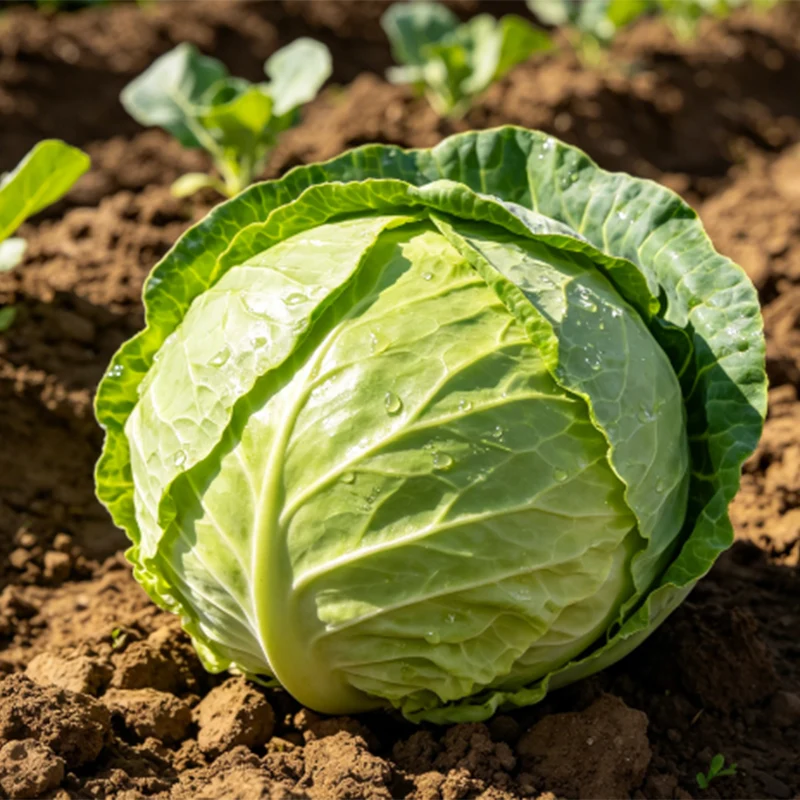 Frischer Rundkohl der neuen Ernte